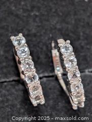 MaxSold Auction: Silver(2.67g)White Topaz Earring - Toronto (Ontario, Canada) PARTNER MANAGED Downsizing Online Auction - Queen Street East