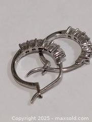 MaxSold Auction: Silver(2.67g)White Topaz Earring - Toronto (Ontario, Canada) PARTNER MANAGED Downsizing Online Auction - Queen Street East