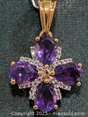 MaxSold Auction: Silver(2.6g) Amethyst Pendant  - Toronto (Ontario, Canada) PARTNER MANAGED Downsizing Online Auction - Queen Street East