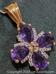 MaxSold Auction: Silver(2.6g) Amethyst Pendant  - Toronto (Ontario, Canada) PARTNER MANAGED Downsizing Online Auction - Queen Street East