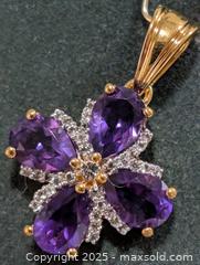 MaxSold Auction: Silver(2.6g) Amethyst Pendant  - Toronto (Ontario, Canada) PARTNER MANAGED Downsizing Online Auction - Queen Street East