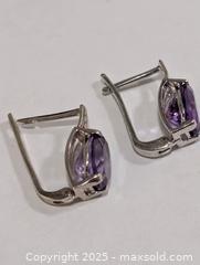MaxSold Auction: Silver(3.05g)Amethyst(2.65ct) Earring  - Toronto (Ontario, Canada) PARTNER MANAGED Downsizing Online Auction - Queen Street East