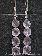 MaxSold Auction: Silver(3.11g) Amethyst Earring  - Toronto (Ontario, Canada) PARTNER MANAGED Downsizing Online Auction - Queen Street East
