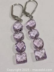 MaxSold Auction: Silver(3.11g) Amethyst Earring  - Toronto (Ontario, Canada) PARTNER MANAGED Downsizing Online Auction - Queen Street East