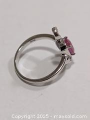 MaxSold Auction: Silver(3.43g)RubyCZ Ring,size 8  - Toronto (Ontario, Canada) PARTNER MANAGED Downsizing Online Auction - Queen Street East