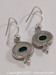 MaxSold Auction: Silver(3.65g)Green Onyx Earring  - Toronto (Ontario, Canada) PARTNER MANAGED Downsizing Online Auction - Queen Street East