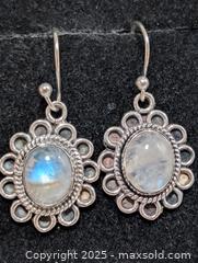 MaxSold Auction: Silver(5.82g) Moonstone Earring - Toronto (Ontario, Canada) PARTNER MANAGED Downsizing Online Auction - Queen Street East
