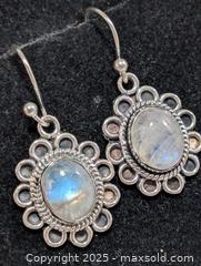 MaxSold Auction: Silver(5.82g) Moonstone Earring - Toronto (Ontario, Canada) PARTNER MANAGED Downsizing Online Auction - Queen Street East