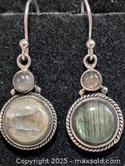 MaxSold Auction: Silver(6.15g) Labradorite Earring  - Toronto (Ontario, Canada) PARTNER MANAGED Downsizing Online Auction - Queen Street East