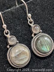 MaxSold Auction: Silver(6.15g) Labradorite Earring  - Toronto (Ontario, Canada) PARTNER MANAGED Downsizing Online Auction - Queen Street East