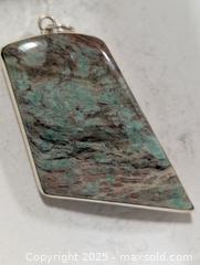 MaxSold Auction: Silver(7.40g)chrysocolla Pendant  - Toronto (Ontario, Canada) PARTNER MANAGED Downsizing Online Auction - Queen Street East