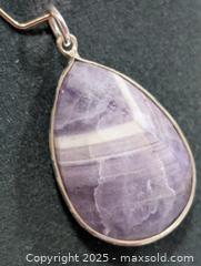 MaxSold Auction: Silver (4.23g)Chevron Amethyst Pendant  - Toronto (Ontario, Canada) PARTNER MANAGED Downsizing Online Auction - Queen Street East