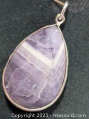 MaxSold Auction: Silver (4.23g)Chevron Amethyst Pendant  - Toronto (Ontario, Canada) PARTNER MANAGED Downsizing Online Auction - Queen Street East