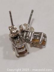 MaxSold Auction: Silver Citrine&Diamond Earring  - Toronto (Ontario, Canada) PARTNER MANAGED Downsizing Online Auction - Queen Street East