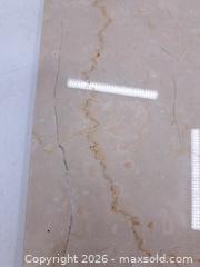 MaxSold Auction: 12 x 12 in Beige Marble Slab with Brown/Gold Veining - Victoria (British Columbia, Canada) PARTNER MANAGED Estate Sale Online Auction - Hillside Avenue