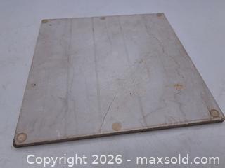 MaxSold Auction: 12 x 12 in Beige Marble Slab with Brown/Gold Veining - Victoria (British Columbia, Canada) PARTNER MANAGED Estate Sale Online Auction - Hillside Avenue