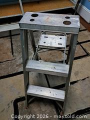 MaxSold Auction: Aluminum Folding A-Frame Step Ladder, 36in Open, 12in Platform - Victoria (British Columbia, Canada) PARTNER MANAGED Estate Sale Online Auction - Hillside Avenue