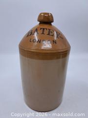 MaxSold Auction: Antique Batey Stoneware Advertising Jug - Victoria (British Columbia, Canada) PARTNER MANAGED Estate Sale Online Auction - Hillside Avenue