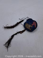 MaxSold Auction: Antique Chinese Blue Embroidered Silk Drawstring Coin Pouch - Victoria (British Columbia, Canada) PARTNER MANAGED Estate Sale Online Auction - Hillside Avenue