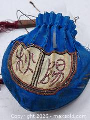 MaxSold Auction: Antique Chinese Blue Embroidered Silk Drawstring Coin Pouch - Victoria (British Columbia, Canada) PARTNER MANAGED Estate Sale Online Auction - Hillside Avenue