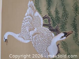 MaxSold Auction: Antique Chinese Hand-Painted Silk Bird Paintings, 24" x 14½" incl. Mats - Victoria (British Columbia, Canada) PARTNER MANAGED Estate Sale Online Auction - Hillside Avenue