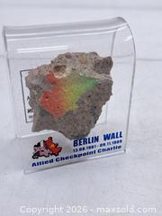 MaxSold Auction: Berlin Wall Concrete Fragment in Acrylic Display - Victoria (British Columbia, Canada) PARTNER MANAGED Estate Sale Online Auction - Hillside Avenue