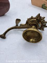MaxSold Auction: Brass Oil/Incense Lamp & Ceramic Backflow Burner with Incense - Victoria (British Columbia, Canada) PARTNER MANAGED Estate Sale Online Auction - Hillside Avenue