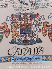 MaxSold Auction: Canada decorative map print by Peter R. Nurse, 1964 - Victoria (British Columbia, Canada) PARTNER MANAGED Estate Sale Online Auction - Hillside Avenue