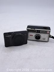 MaxSold Auction: Canon PowerShot SX620 HS & Kodak Instamatic 104 - Lot - Victoria (British Columbia, Canada) PARTNER MANAGED Estate Sale Online Auction - Hillside Avenue