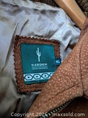 MaxSold Auction: Cardon Men's Light Brown Suede/Nubuck Zip-Front Jacket (M) - Victoria (British Columbia, Canada) PARTNER MANAGED Estate Sale Online Auction - Hillside Avenue