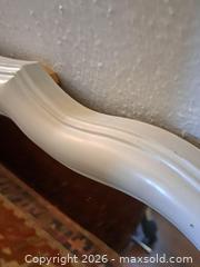 MaxSold Auction: Daveluyville White Ornate Scalloped Wood Wall Mirror - Victoria (British Columbia, Canada) PARTNER MANAGED Estate Sale Online Auction - Hillside Avenue