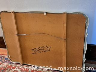 MaxSold Auction: Daveluyville White Ornate Scalloped Wood Wall Mirror - Victoria (British Columbia, Canada) PARTNER MANAGED Estate Sale Online Auction - Hillside Avenue