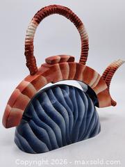 MaxSold Auction: Decorative Studio Art Pottery Ceramic Teapot Signed KINICHI (Shigeno) - Victoria (British Columbia, Canada) PARTNER MANAGED Estate Sale Online Auction - Hillside Avenue