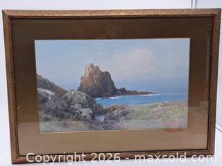 MaxSold Auction: Frederick J. Widgery (1861-1942) Framed Gouache Coastal Landscape - Victoria (British Columbia, Canada) PARTNER MANAGED Estate Sale Online Auction - Hillside Avenue