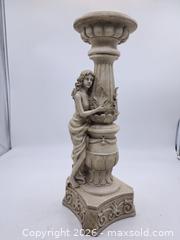 MaxSold Auction: Garden Trend Cast Resin Decorative Pedestal, 22 in, Antique White - Victoria (British Columbia, Canada) PARTNER MANAGED Estate Sale Online Auction - Hillside Avenue