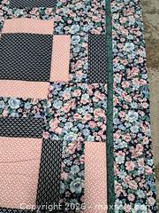 MaxSold Auction: Hand-Pieced & Hand-Quilted Patchwork Lap Throw (36 x 45) - Victoria (British Columbia, Canada) PARTNER MANAGED Estate Sale Online Auction - Hillside Avenue