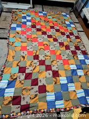 MaxSold Auction: Handmade Patchwork Quilt, Approx. 60" x 90" - Victoria (British Columbia, Canada) PARTNER MANAGED Estate Sale Online Auction - Hillside Avenue