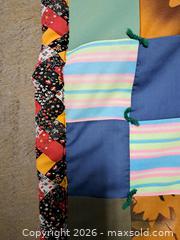 MaxSold Auction: Handmade Patchwork Quilt, Approx. 60" x 90" - Victoria (British Columbia, Canada) PARTNER MANAGED Estate Sale Online Auction - Hillside Avenue