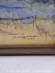 MaxSold Auction: House by F. Chapman — Watercolor & Ink, 1980, Framed 15 x 11 in - Victoria (British Columbia, Canada) PARTNER MANAGED Estate Sale Online Auction - Hillside Avenue