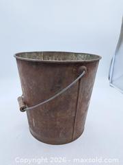 MaxSold Auction: Iron Bucket / Pail with Wire Bail Handle and Wooden Grip - Victoria (British Columbia, Canada) PARTNER MANAGED Estate Sale Online Auction - Hillside Avenue