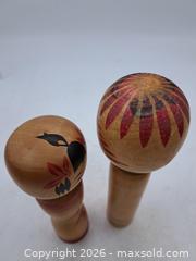 MaxSold Auction: Japanese Kokeshi Doll, Painted Wood, Signed Base, ~9–10 in - Victoria (British Columbia, Canada) PARTNER MANAGED Estate Sale Online Auction - Hillside Avenue