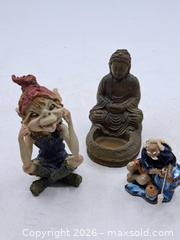 MaxSold Auction: Lot of 3 Decorative Figurines - Glazed Ceramic & Resin - Victoria (British Columbia, Canada) PARTNER MANAGED Estate Sale Online Auction - Hillside Avenue