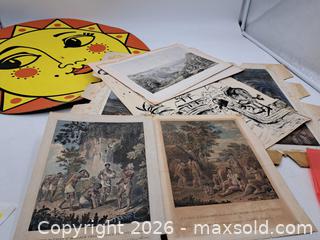 MaxSold Auction: Lot of 6–10 Antique Engravings & Lithographs, Hand-Colored - Victoria (British Columbia, Canada) PARTNER MANAGED Estate Sale Online Auction - Hillside Avenue