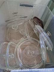 MaxSold Auction: Lot of 7 Pyrex Tempered Glass Casserole & Serving Dish Lids - Victoria (British Columbia, Canada) PARTNER MANAGED Estate Sale Online Auction - Hillside Avenue