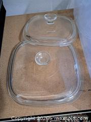 MaxSold Auction: Lot of 7 Pyrex Tempered Glass Casserole & Serving Dish Lids - Victoria (British Columbia, Canada) PARTNER MANAGED Estate Sale Online Auction - Hillside Avenue