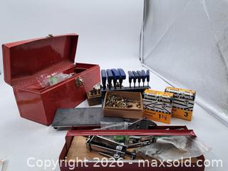 MaxSold Auction: Lot of Hand Tools & Hardware with Red Metal Toolbox - Victoria (British Columbia, Canada) PARTNER MANAGED Estate Sale Online Auction - Hillside Avenue