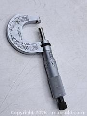 MaxSold Auction: L.S. Starrett 0–1 in Mechanical Outside Micrometer - Victoria (British Columbia, Canada) PARTNER MANAGED Estate Sale Online Auction - Hillside Avenue