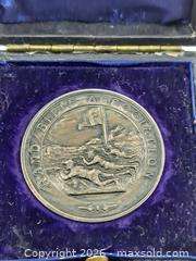 MaxSold Auction: Mappin & Webb Sterling Silver Rand Rifle Association Medal in Original Box - Victoria (British Columbia, Canada) PARTNER MANAGED Estate Sale Online Auction - Hillside Avenue