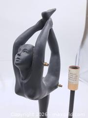 MaxSold Auction: Matte Black Resin Dancer Figurine Table Lamp, 15.5 in - Victoria (British Columbia, Canada) PARTNER MANAGED Estate Sale Online Auction - Hillside Avenue
