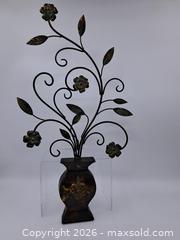 MaxSold Auction: Metal Floral Wall Decor, 29in H x 14in W - Victoria (British Columbia, Canada) PARTNER MANAGED Estate Sale Online Auction - Hillside Avenue
